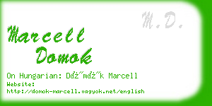 marcell domok business card